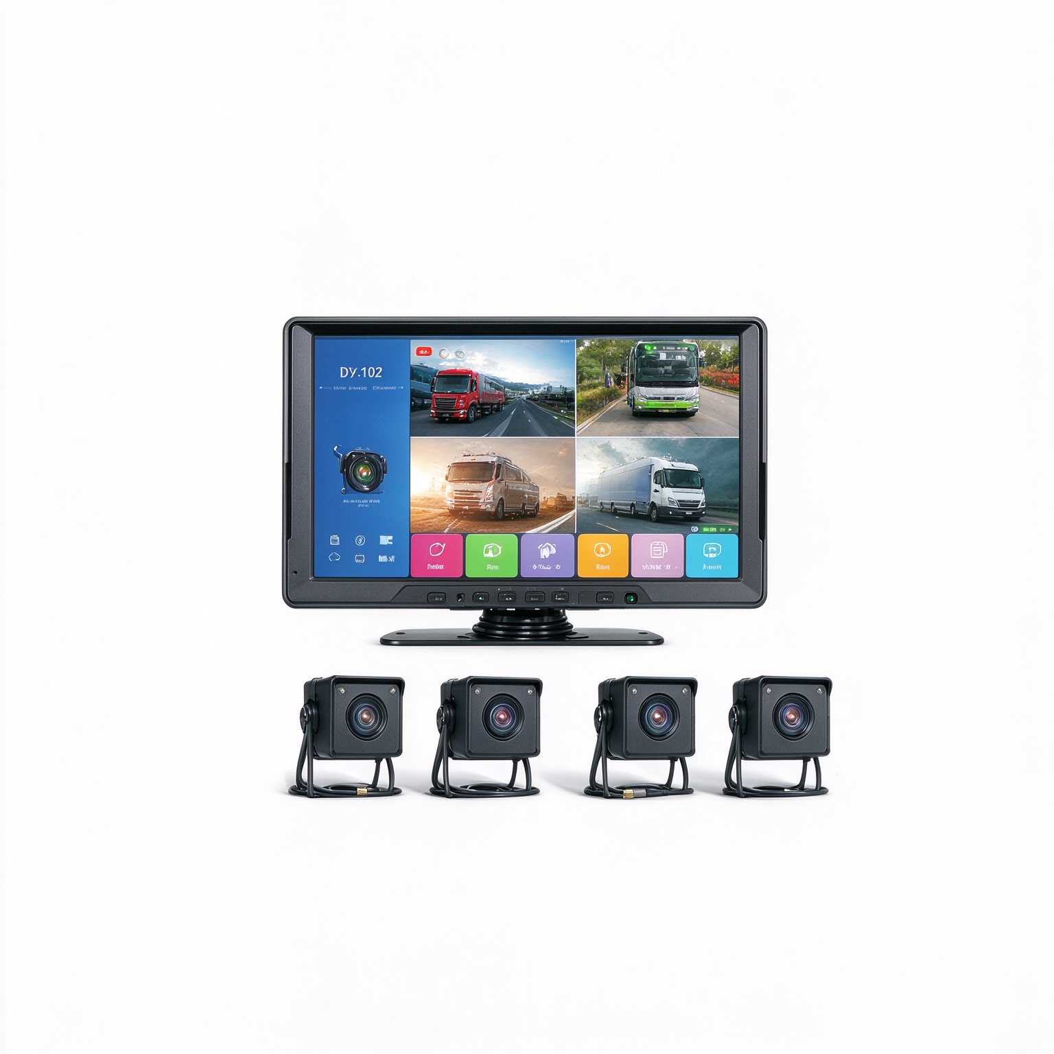 10.1-inch 4CH Touch Screen MP5 + BSD Intelligent Warning Type