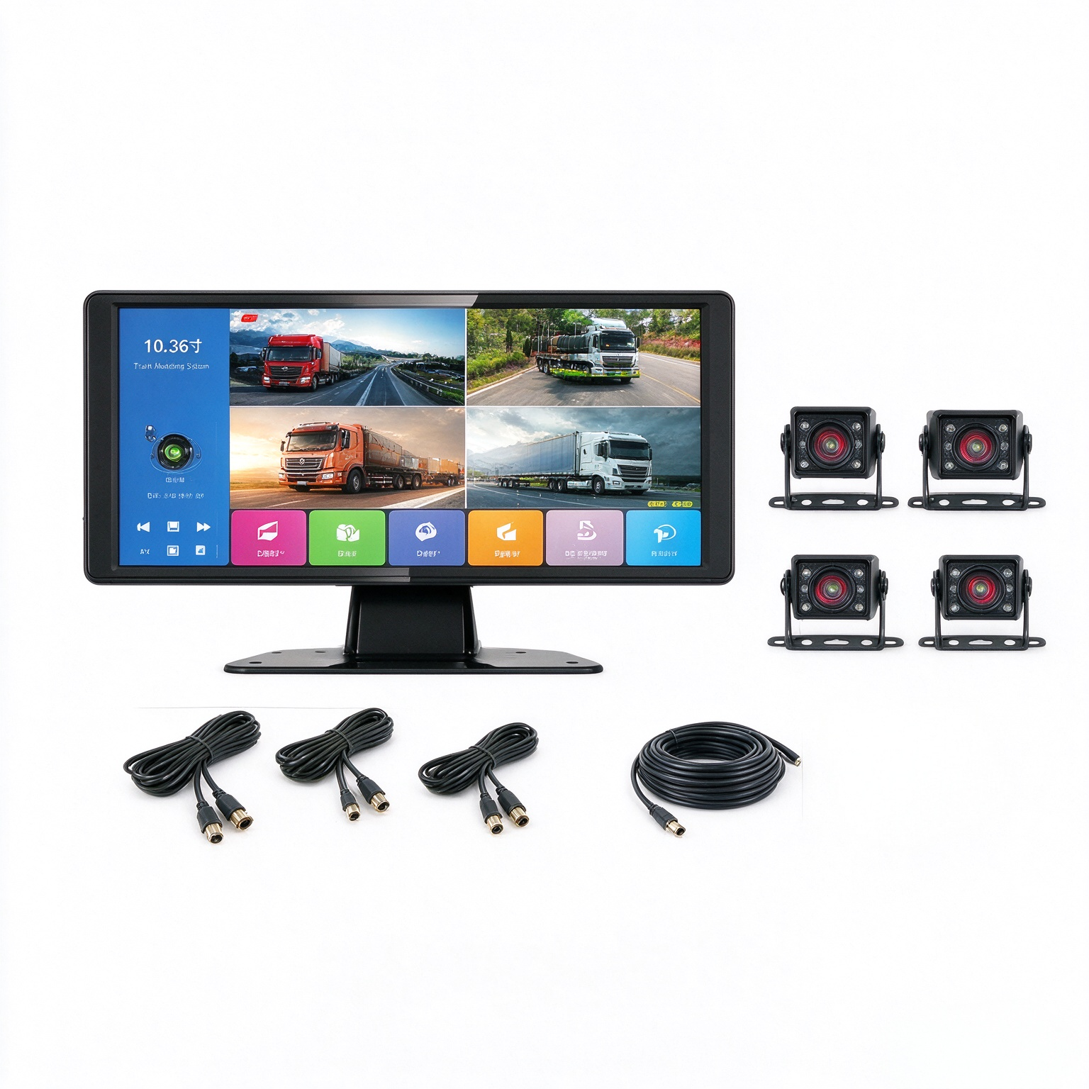 10.36-inch 4CH MP5 Touch Split Monitor